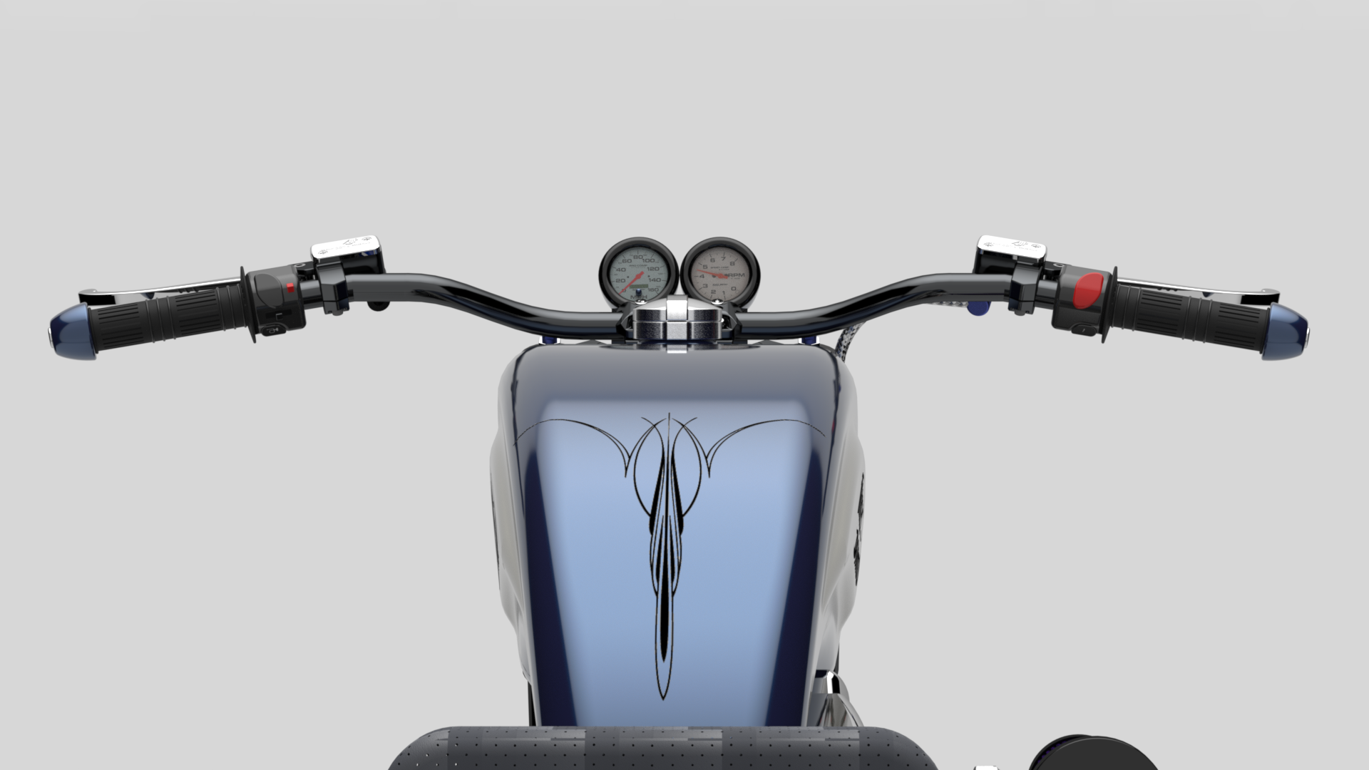 摩托车harley-davidson-1200-evo-fatster-SolidWorks设计-stp-x_t格式