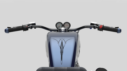 摩托车harley-davidson-1200-evo-fatster-SolidWorks设计-stp-x_t格式缩略图
