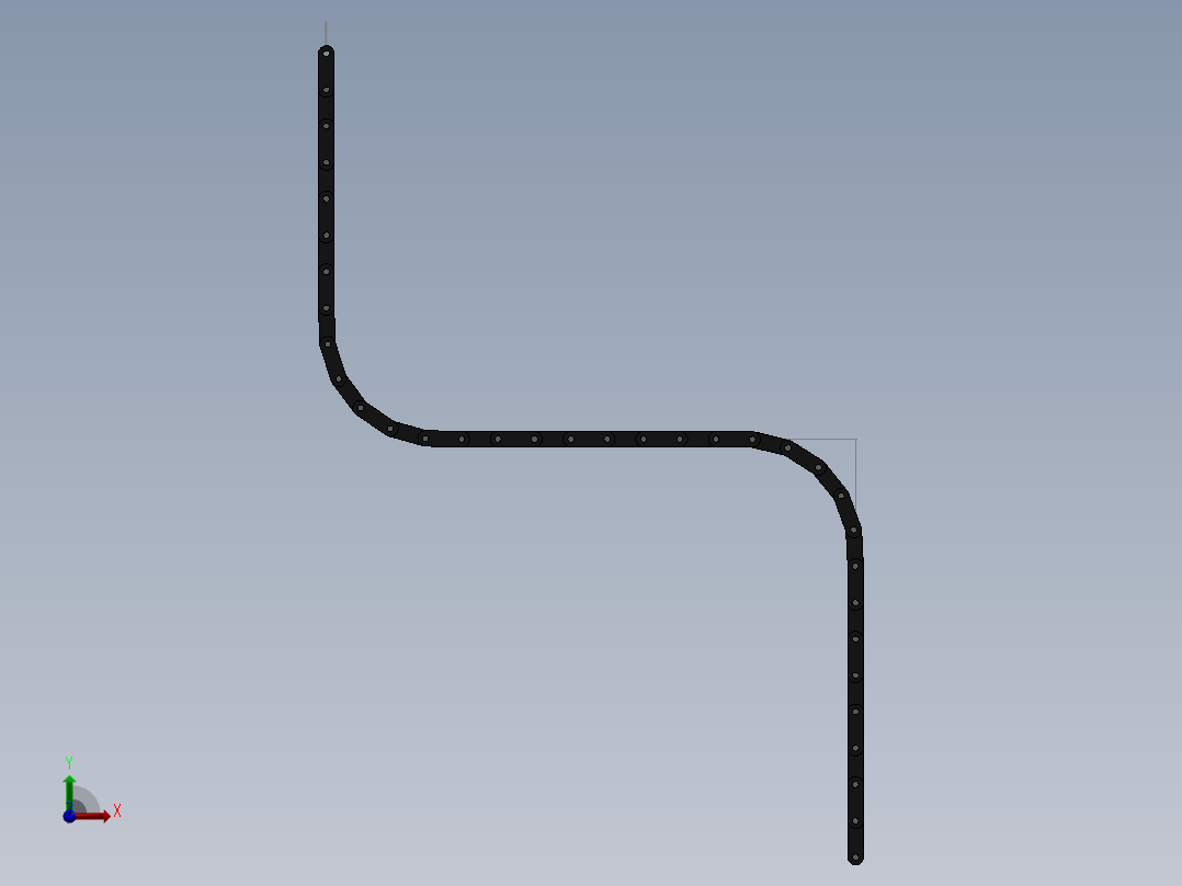 运输机链条前视图