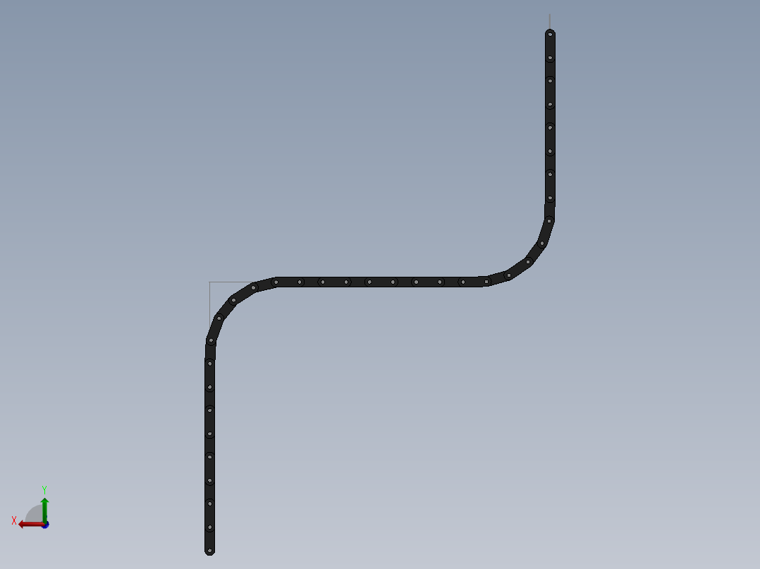 运输机链条后视图