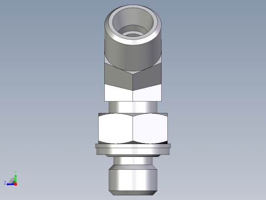 卡套式工业通用硬管接头EO_Adjustable_locknut_45_deg_elbow_VEE08LMOMDCF右视缩略图