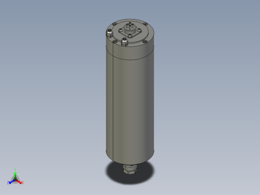 水冷主轴电机 8001200 W 直径 65mm 夹头 ER11正等轴测缩略图