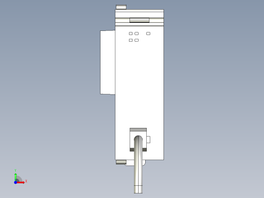 基恩士KV-LE20A_V_kc图纸模型前视缩略图
