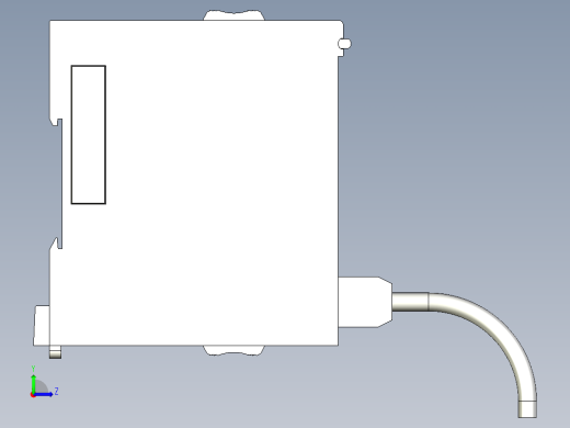 基恩士KV-LE20A_V_kc图纸模型左视缩略图