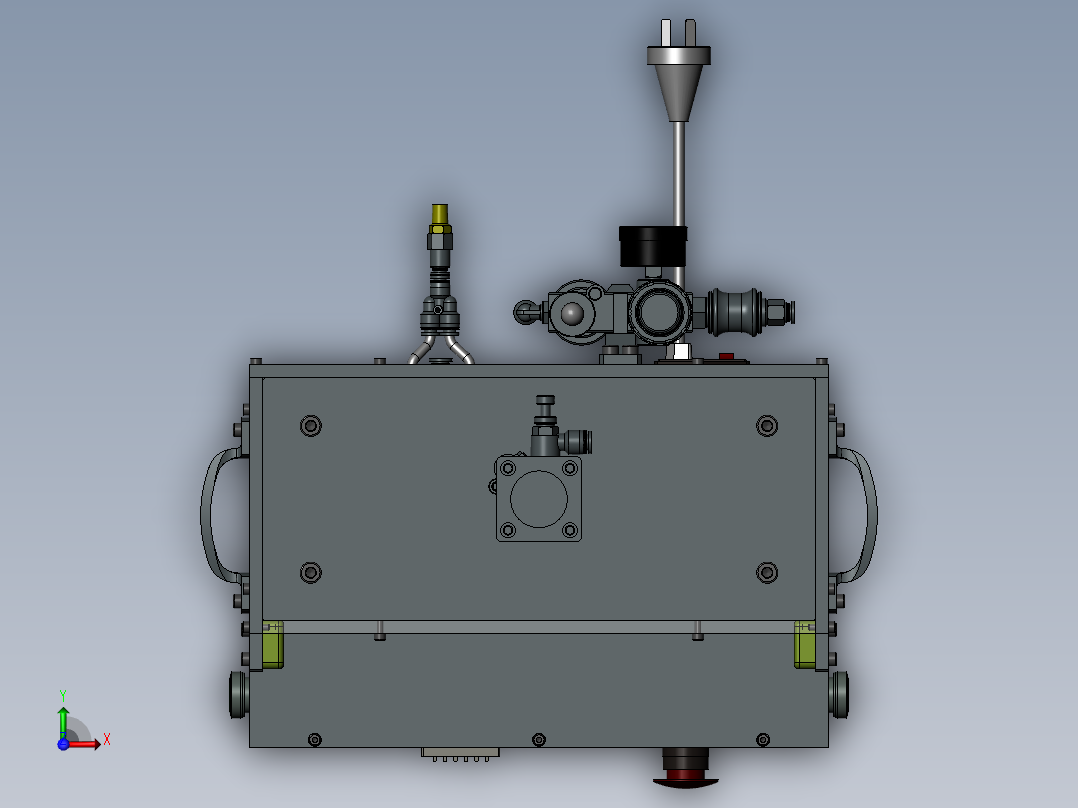贴附及保压治具前视图