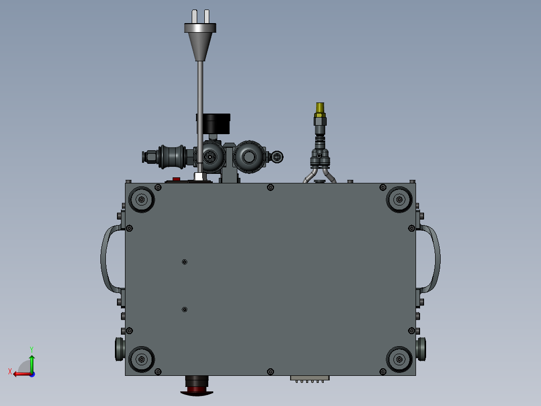 贴附及保压治具后视图