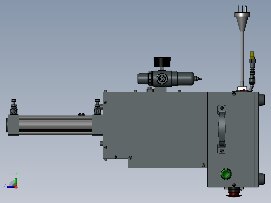贴附及保压治具右视图
