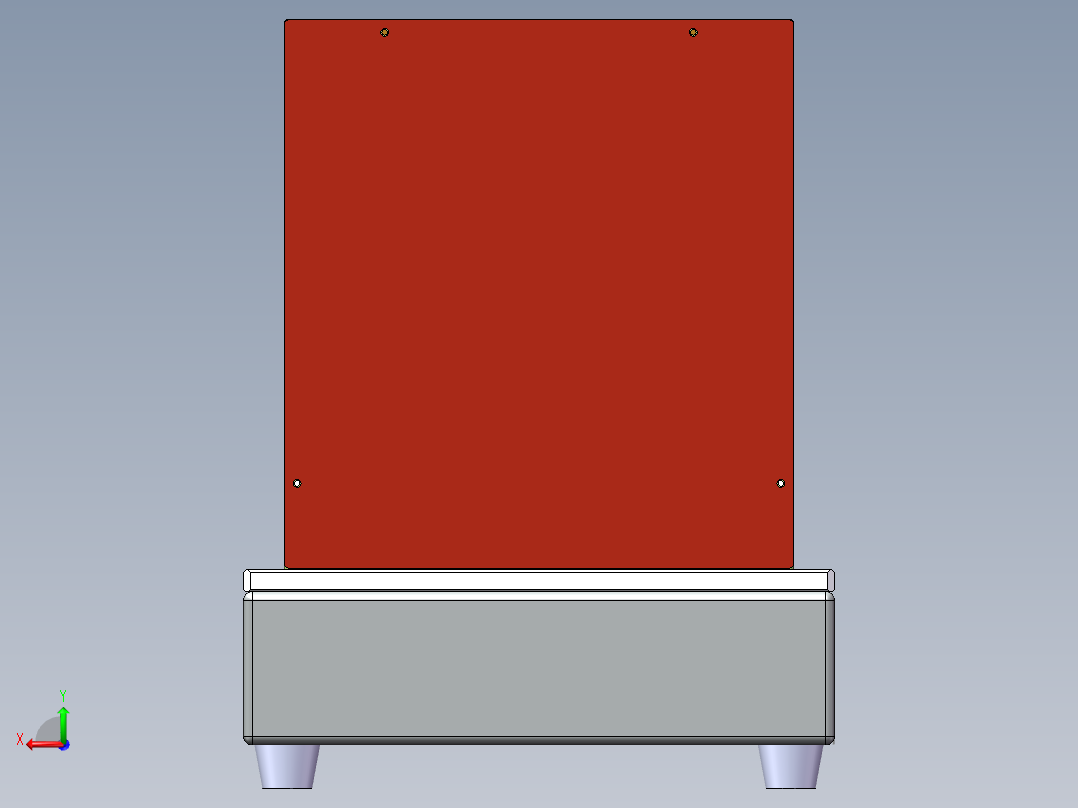 安装胶垫后视图