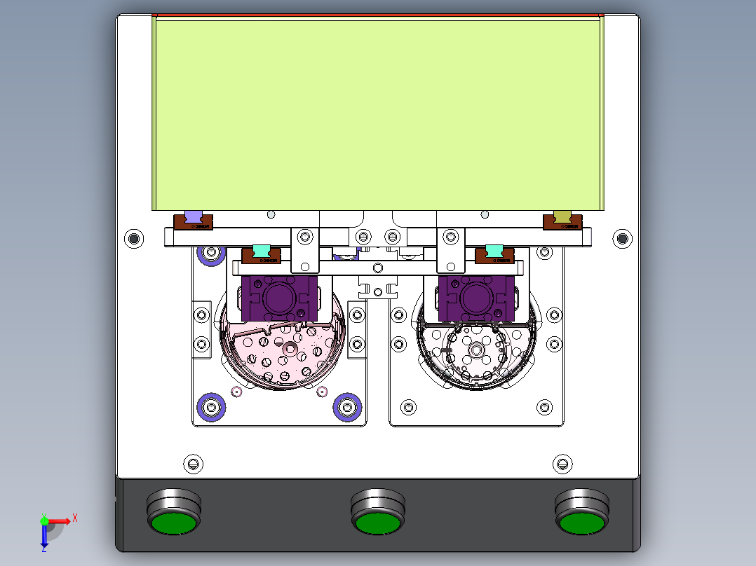 安装胶垫俯视图
