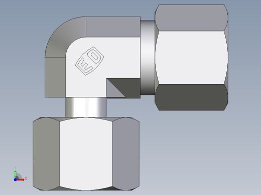 卡套式工业通用硬管接头EO_Standpipe_elbow_EVW10S71前视缩略图