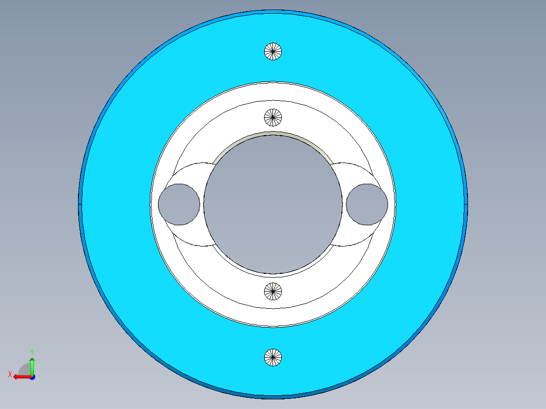 气动旋转接头后视图