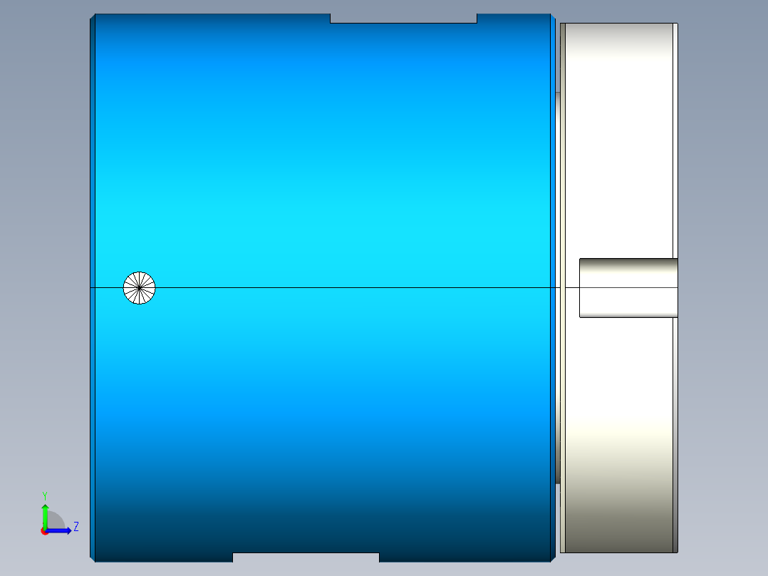 气动旋转接头左视图