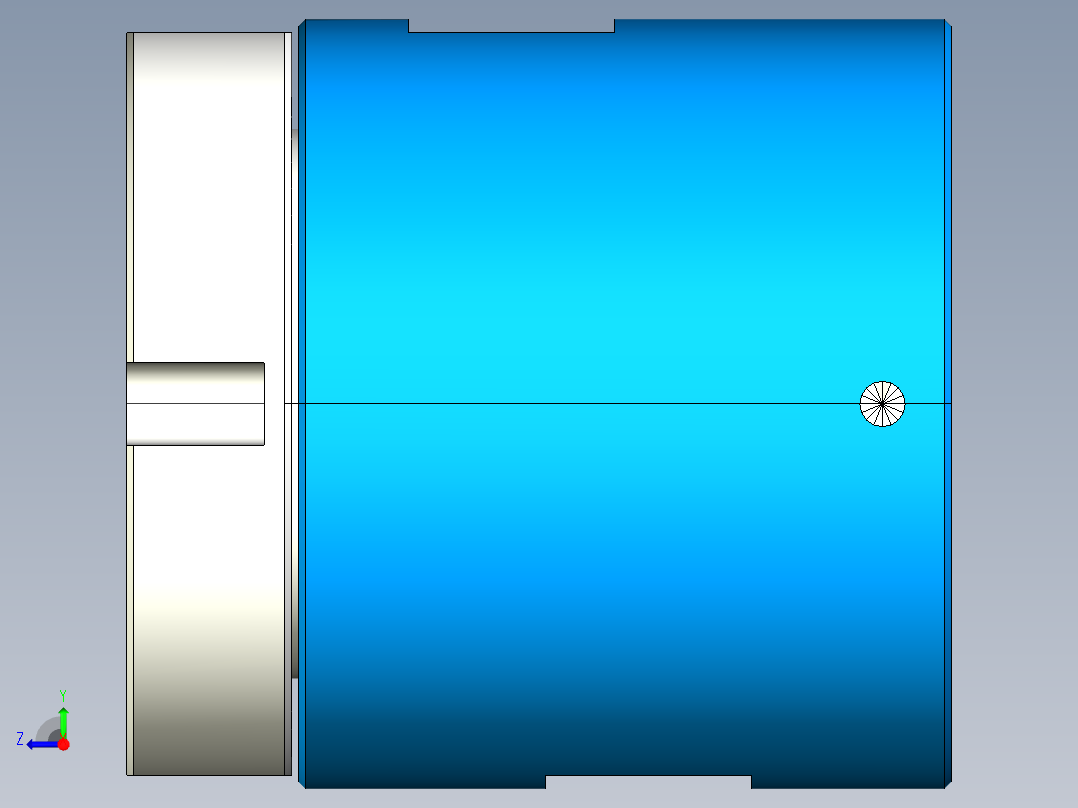 气动旋转接头右视图