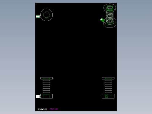 壓板配件2320-2D多系列多零件图纸模型