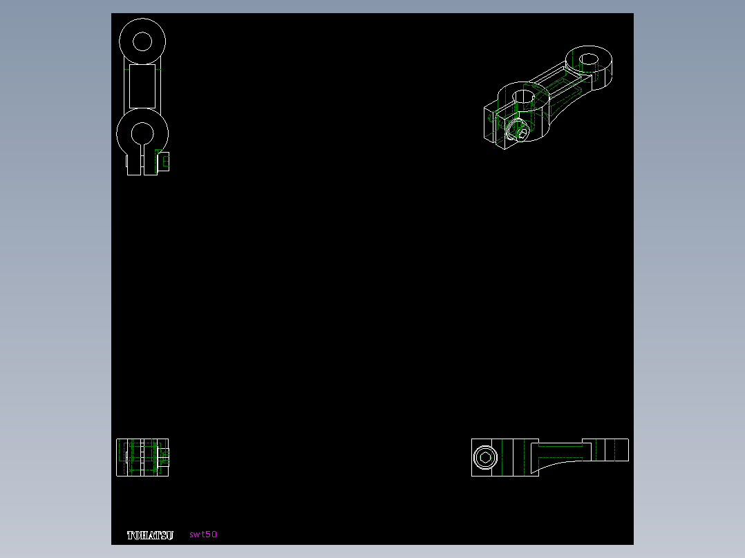 擺動式張力器SWT-2D多系列多零件图纸模型