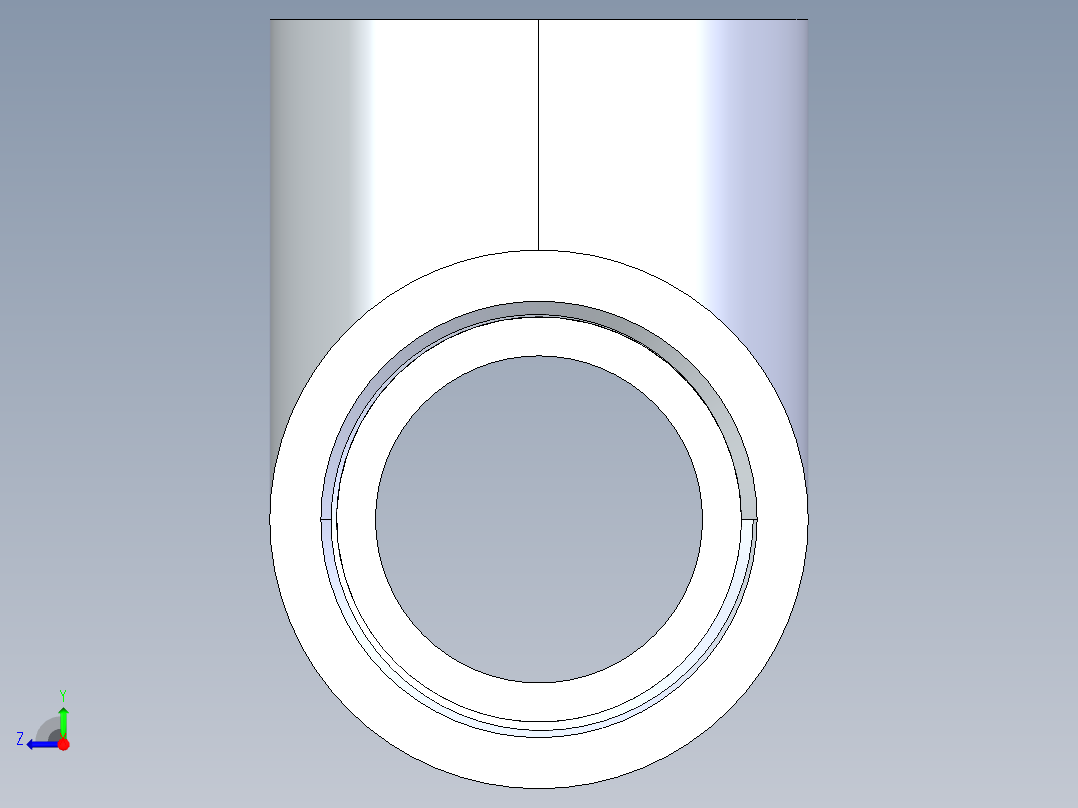 CPVC管件04-Sch80_Tee_FPTxFPTxFPT_9805-012_1.25in右视图