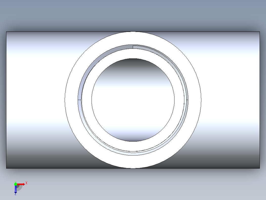 CPVC管件04-Sch80_Tee_FPTxFPTxFPT_9805-012_1.25in俯视图