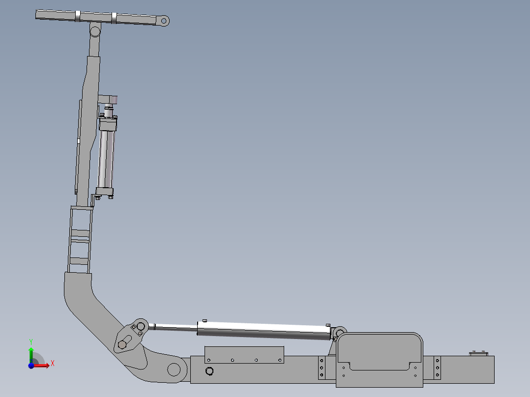 锚杆钻机锚护部前视图