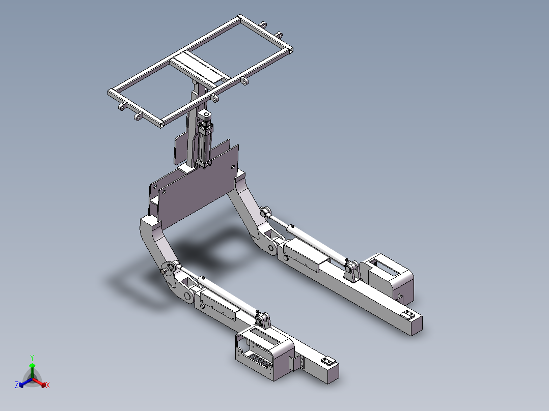 锚杆钻机锚护部正等轴测图