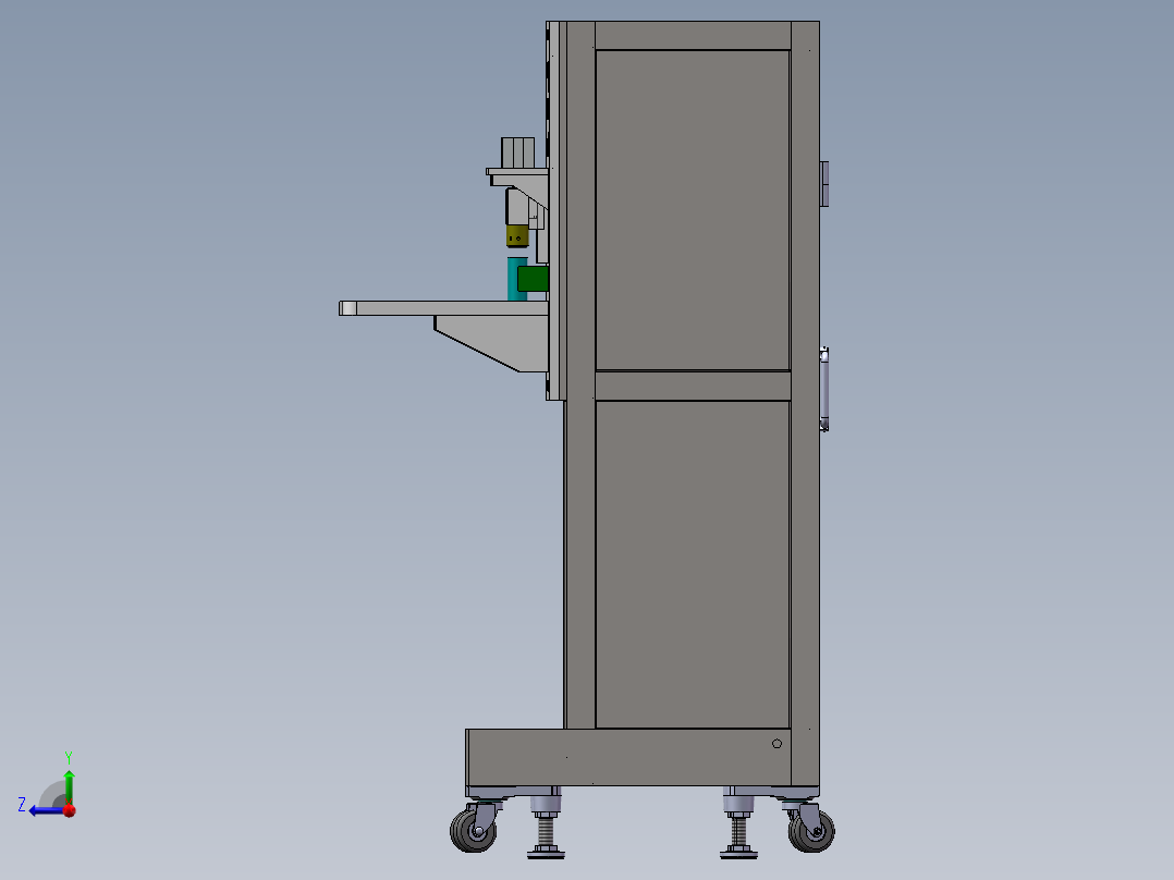 测漏机sw21可编辑右视图