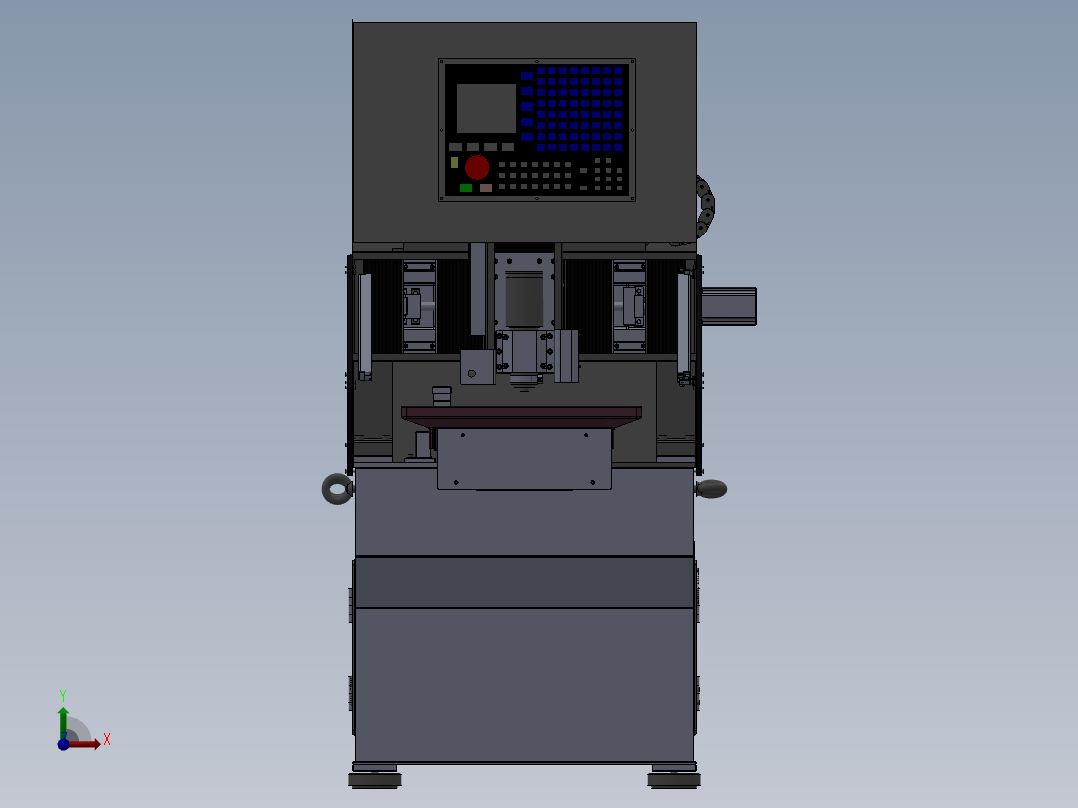 平面加工CNC（sw09可编辑+工程图+bom）前视图