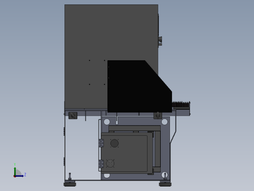 平面加工CNC（sw09可编辑+工程图+bom）左视缩略图