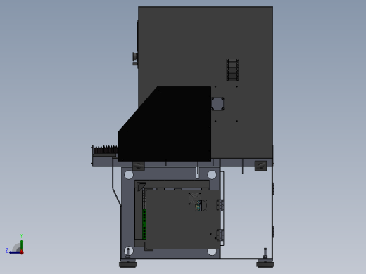 平面加工CNC（sw09可编辑+工程图+bom）右视缩略图