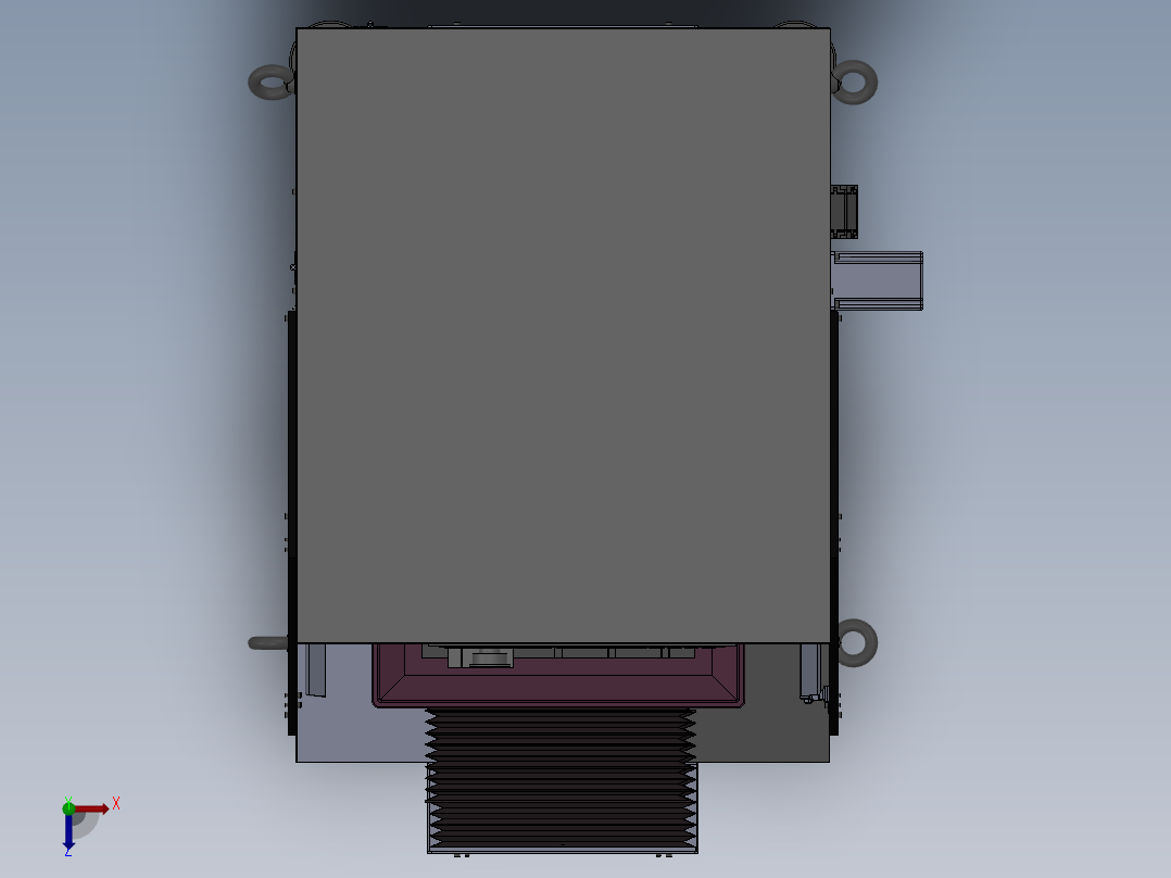 平面加工CNC（sw09可编辑+工程图+bom）俯视图