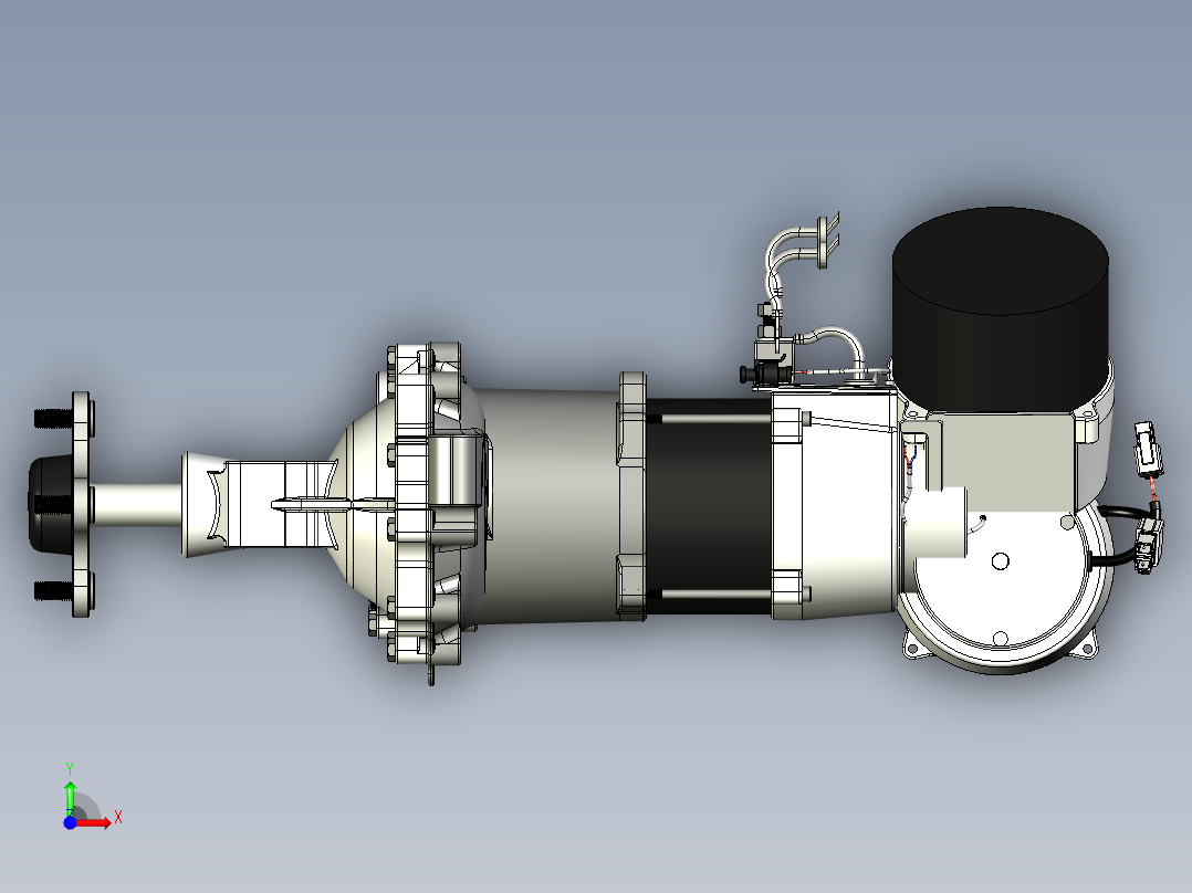 48 伏液压齿轮零转向驱动前视图