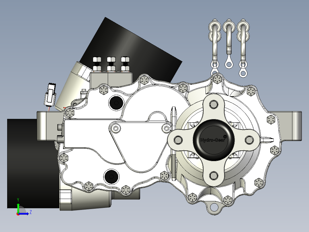 48 伏液压齿轮零转向驱动左视图