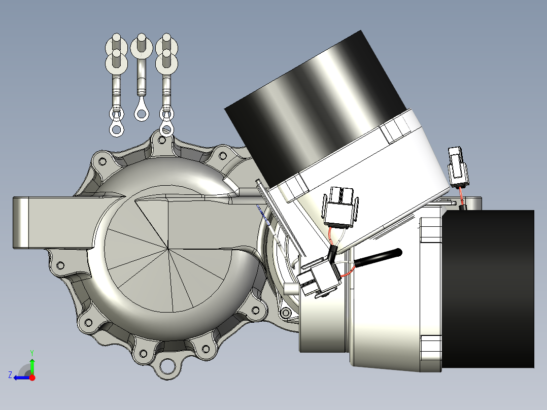 48 伏液压齿轮零转向驱动右视图