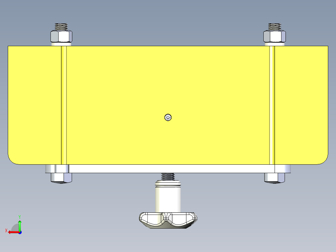CA6140车床拨叉[831007]工艺及钻M8螺纹孔夹具设计后视图