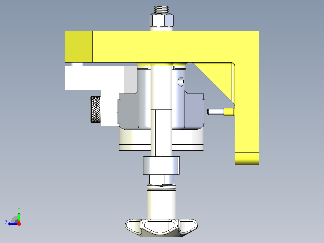 CA6140车床拨叉[831007]工艺及钻M8螺纹孔夹具设计右视图