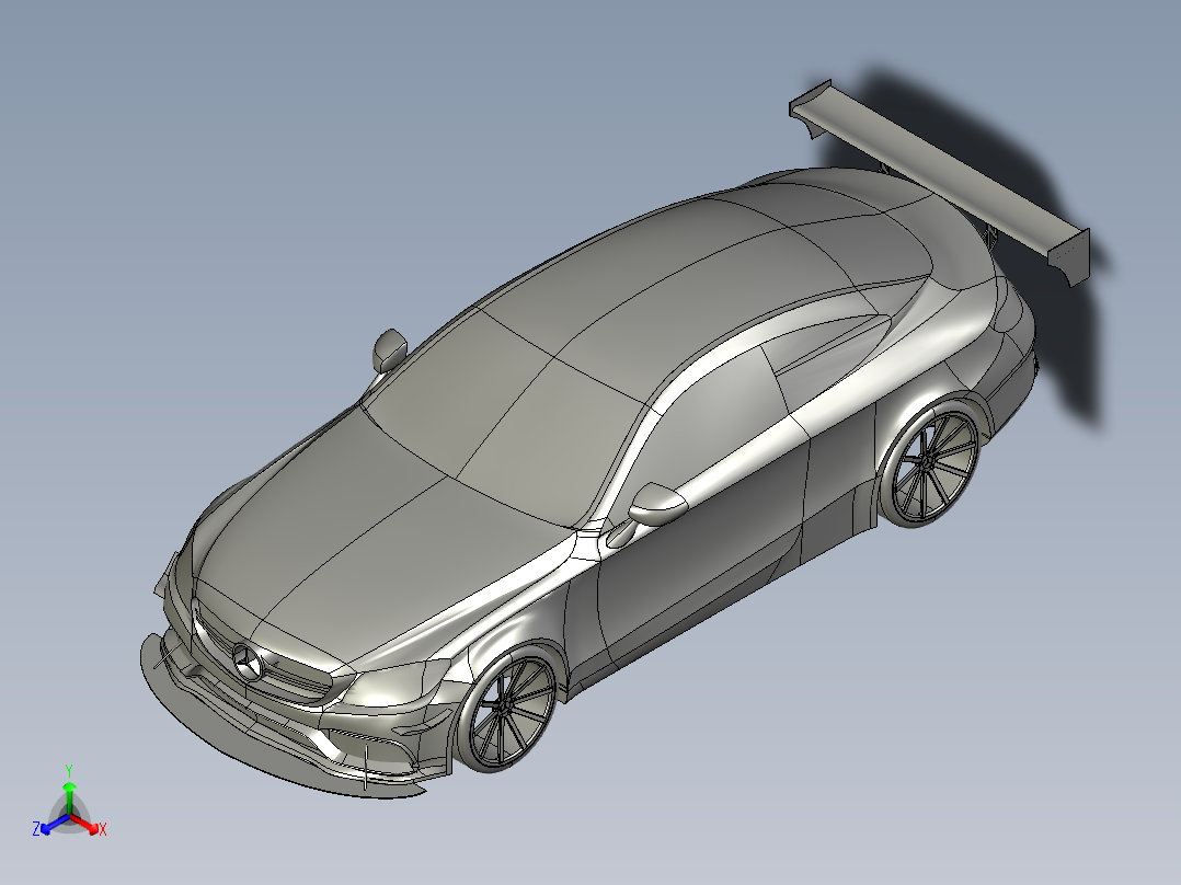 B2004121-奔驰C63 AMG汽车主视图