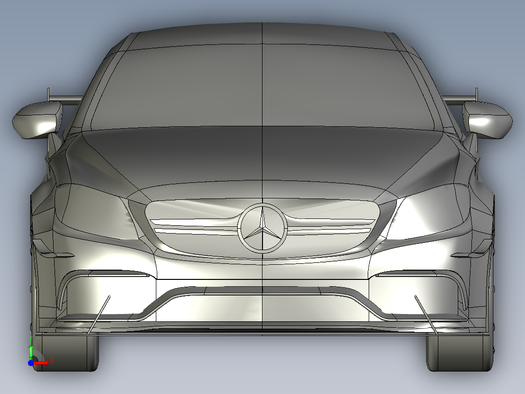 B2004121-奔驰C63 AMG汽车前视图