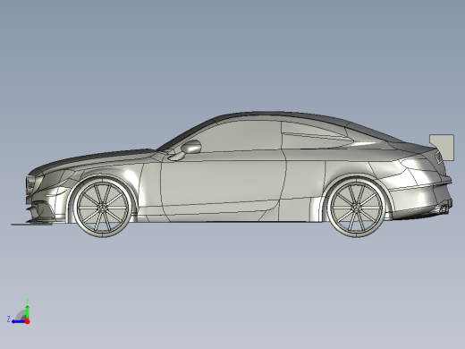 B2004121-奔驰C63 AMG汽车右视缩略图