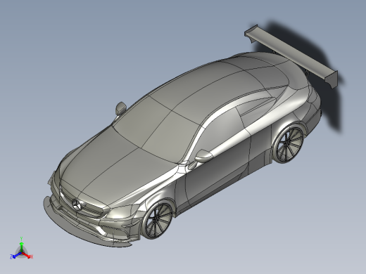 B2004121-奔驰C63 AMG汽车正等轴测缩略图