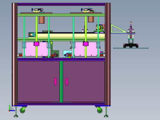 自动送板机的升降机左视缩略图