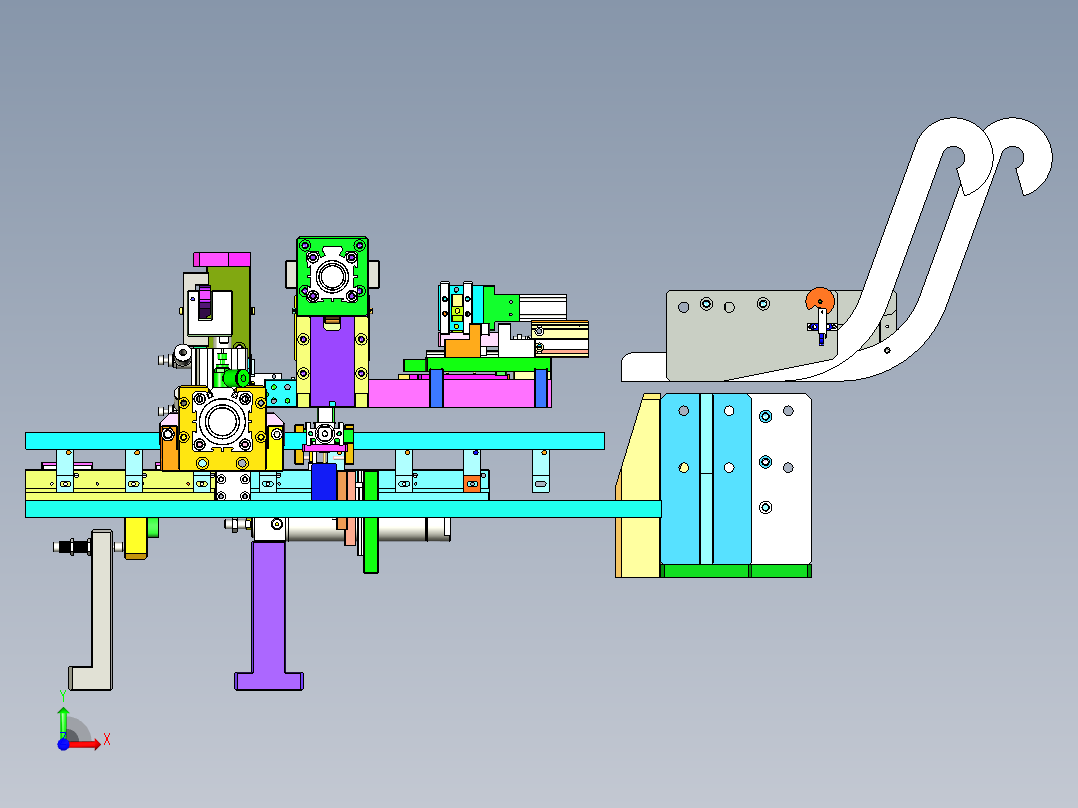 ZZ-5380 轨道交通连接器自动组装机前视图