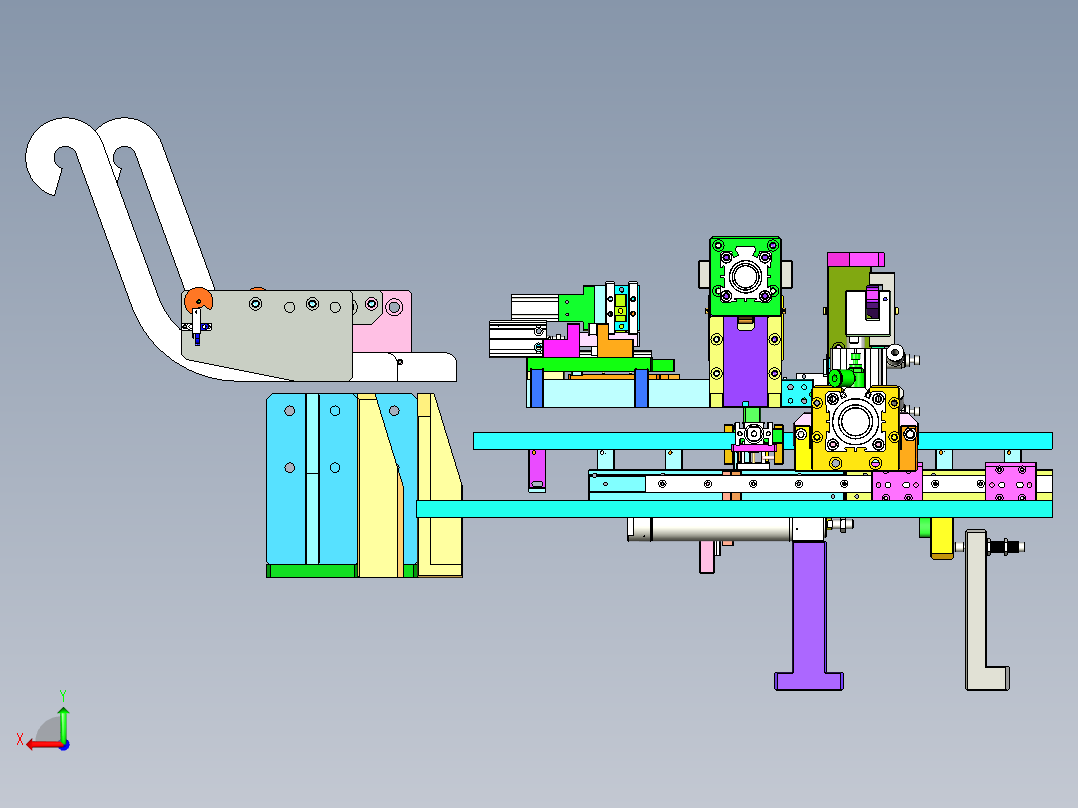 ZZ-5380 轨道交通连接器自动组装机后视图
