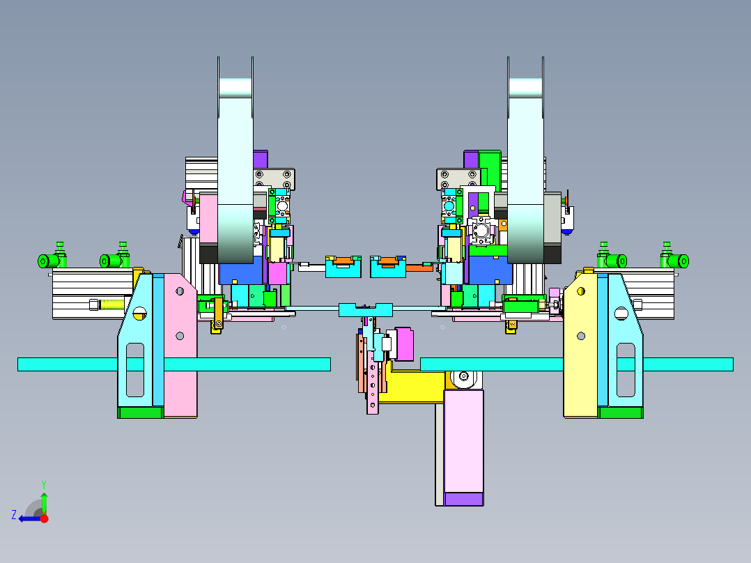 ZZ-5380 轨道交通连接器自动组装机右视图