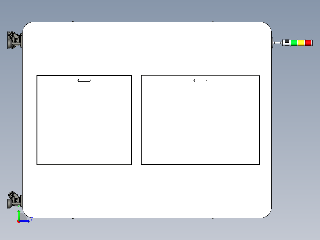 电子烟多穴防水测试设备3D模型左视图