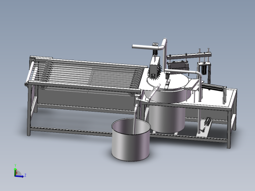全自动煎饼机三维SolidWorks图+CAD图
