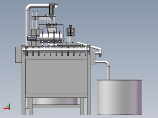 全自动煎饼机三维SolidWorks图+CAD图后视缩略图