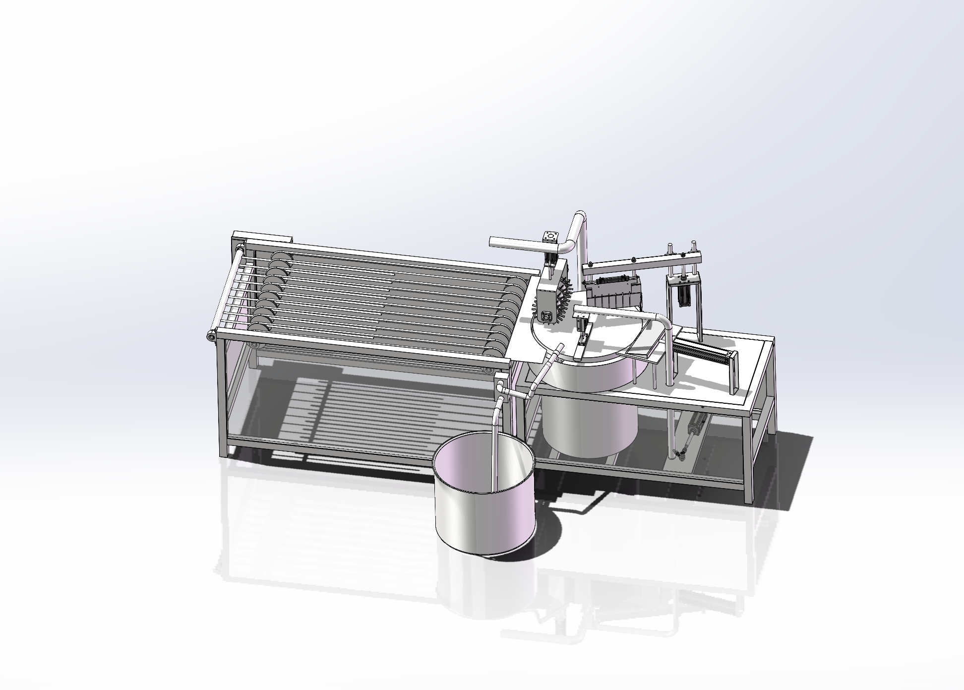 全自动煎饼机三维SolidWorks图+CAD图