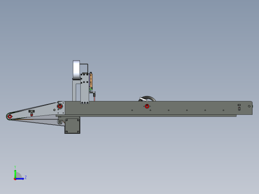 间距可调上料机构左视缩略图