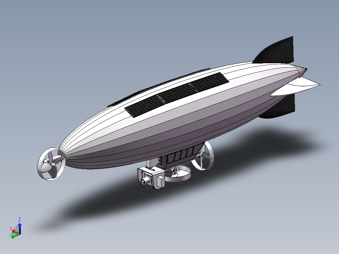 太阳能飞艇-1641832--50主视图