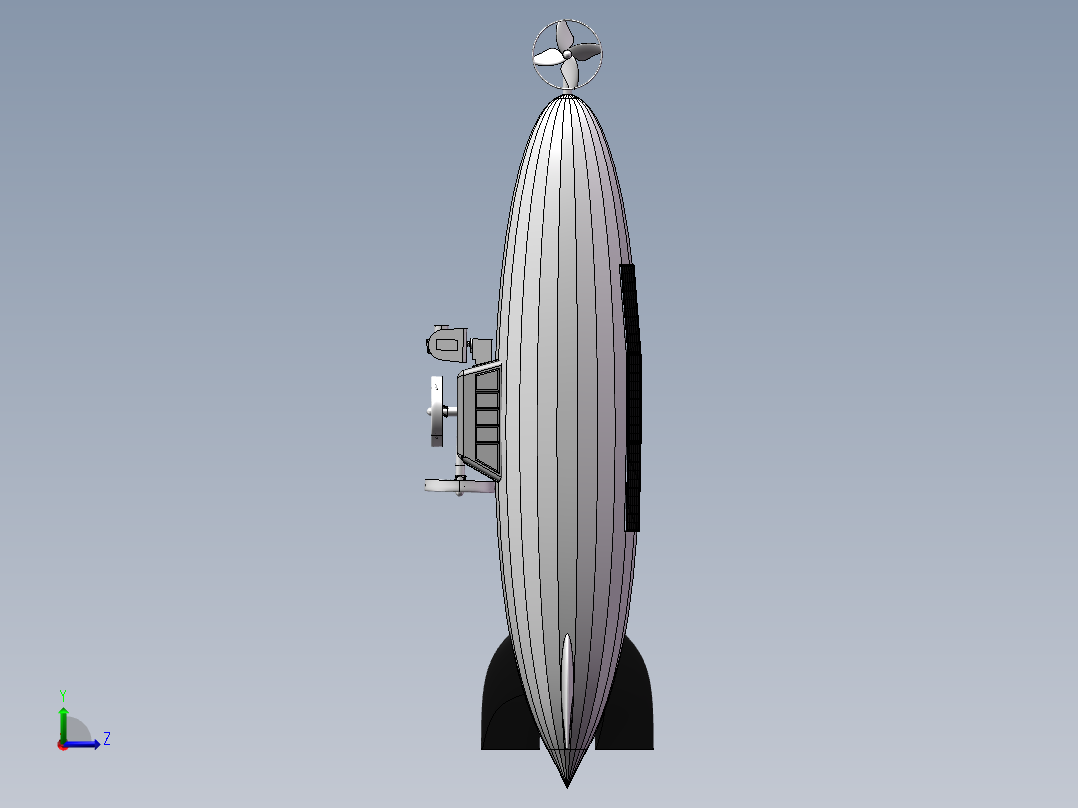 太阳能飞艇-1641832--50左视图