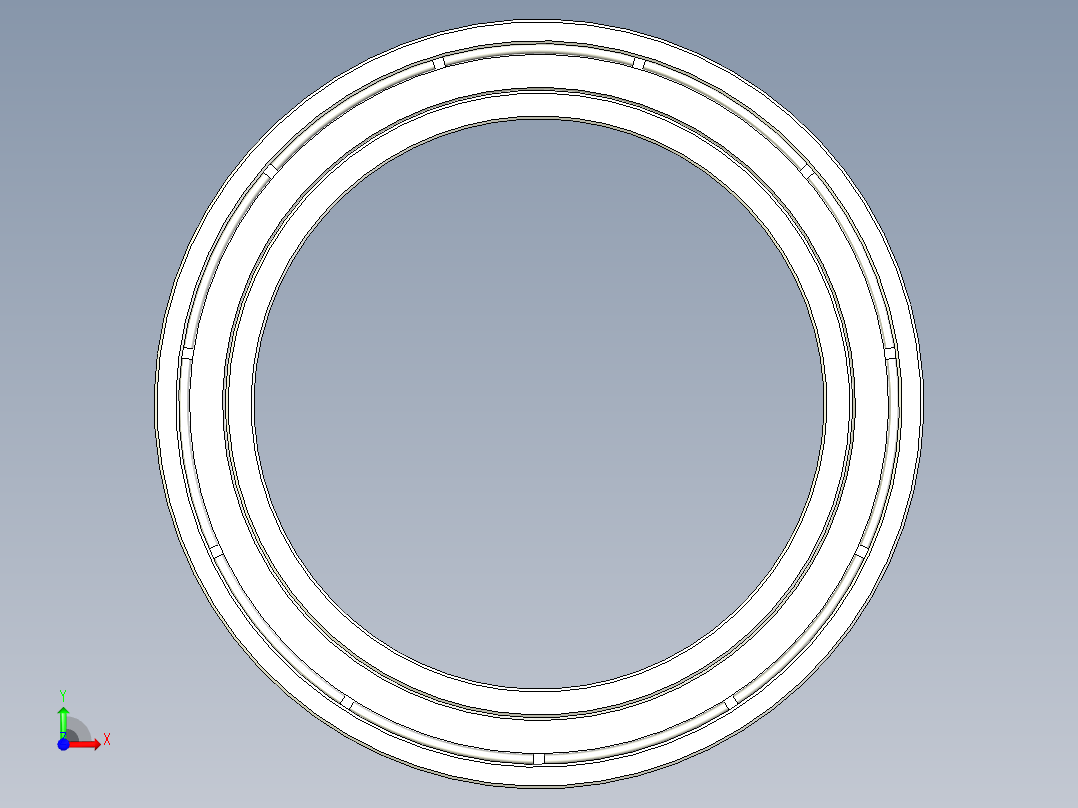 27OD x 20ID x4mm 轴承前视图