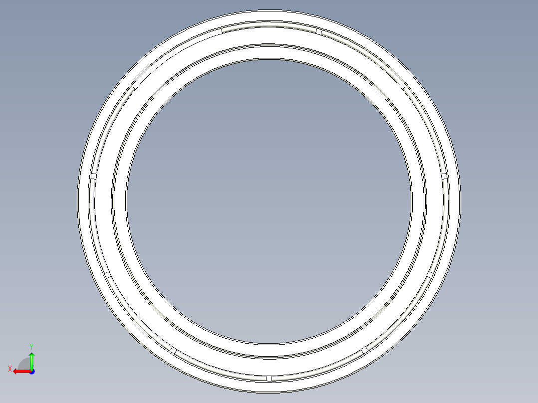 27OD x 20ID x4mm 轴承后视图